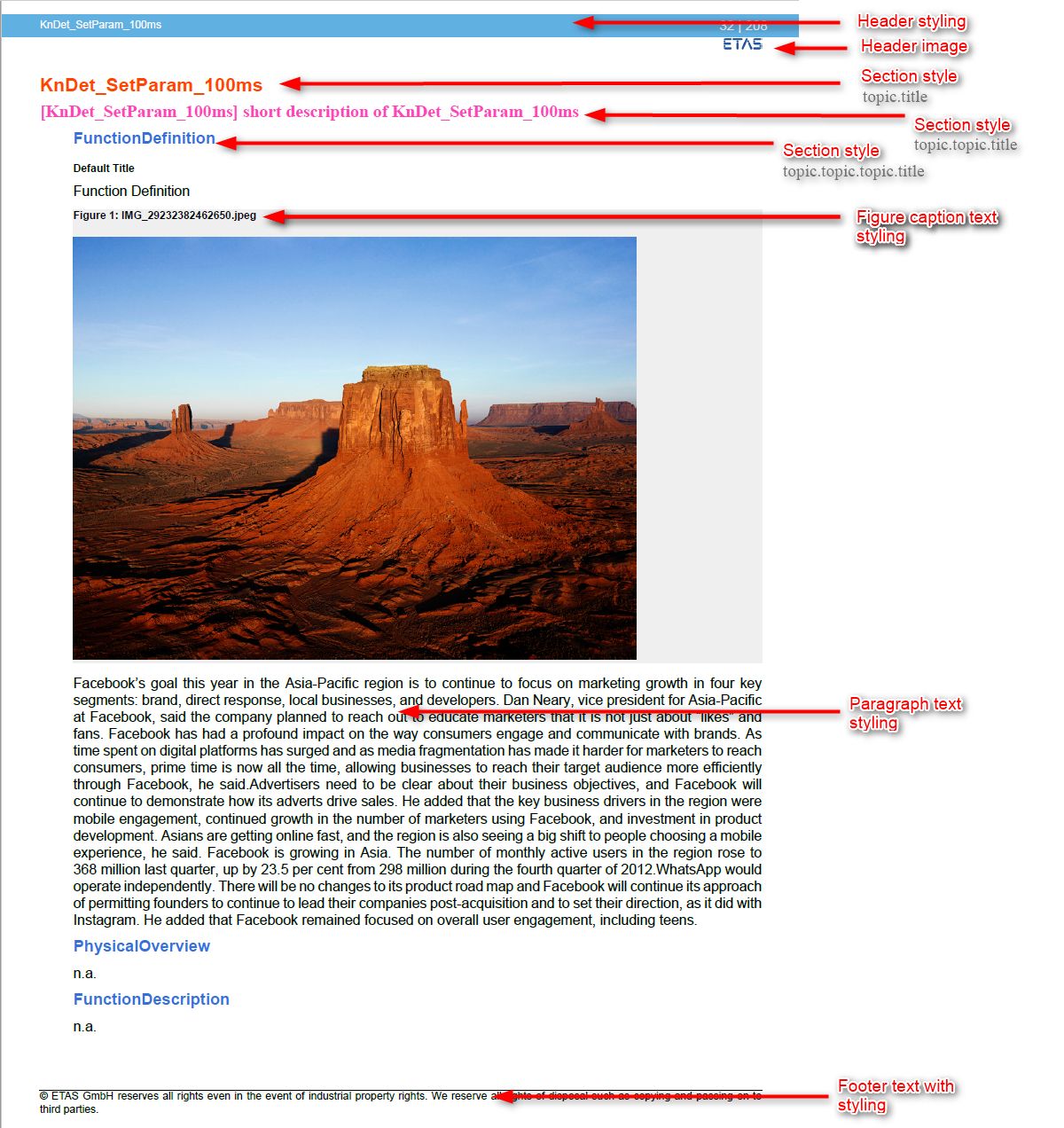 pdf styling overview