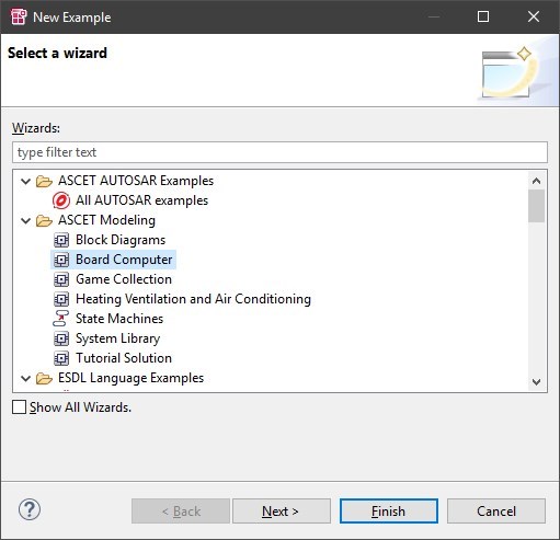 Creation of a new workspace