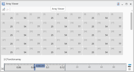 Array-Anzeige Screenshot